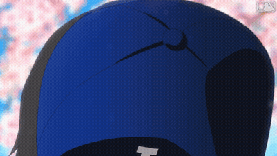 Close Up Baseball Cap With Letter H GIF