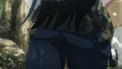 Close Up Butt With Sword In Back GIF