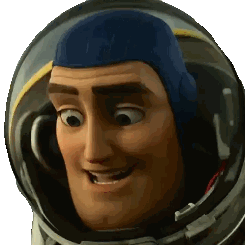 Close Up Buzz Lightyear Smiling Sticker