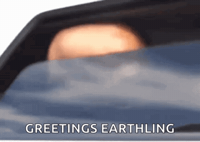 Close Up Car Window Greetings Earthling GIF