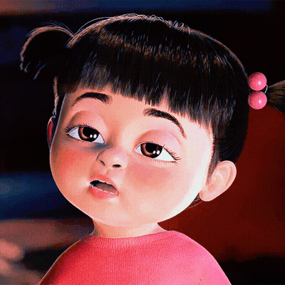 Close Up Cartoon Character Face GIF