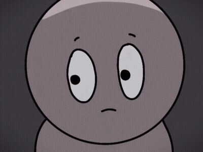 Close Up Cartoon Character Sad Face GIF