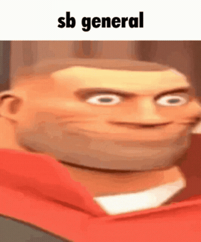 Close Up Cartoon Character SB General GIF