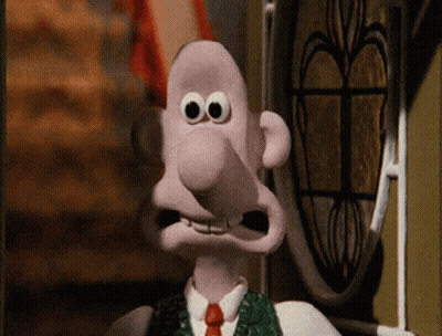 Close Up Cartoon Character With Big Nose And Big Eyes GIF