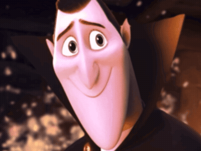 Close Up Cartoon Character With Big Smile GIF
