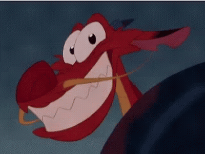 Close Up Cartoon Character With Big Smile GIF