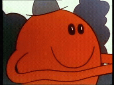 Close Up Cartoon Character With Hat GIF