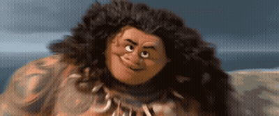 Close Up Cartoon Character With Long Hair And Necklace GIF