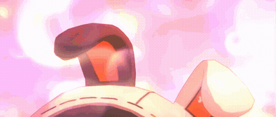 Close Up Cartoon Ears With Cross GIF