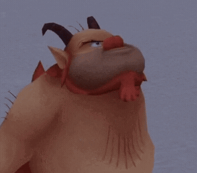Close Up Cartoon Face Surprised Expression GIF
