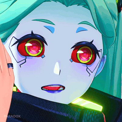 Close Up Cartoon Face With Paradox GIF
