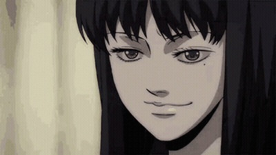 Close Up Cartoon Girl With Slight Smile GIF