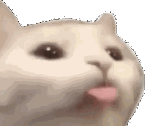 Close Up Cat Tongue Out Sticker