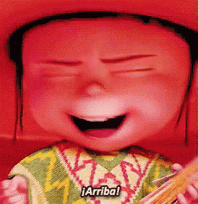 Close-Up Child Face Saying Arriba GIF