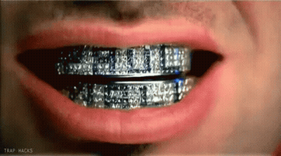Close Up Child Face With Braces GIF