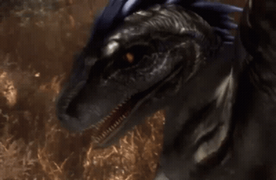 Close Up Dinosaur Face And Mouth GIF