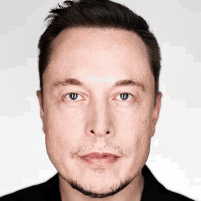 Close Up Elon Musk Beard Black Shirt GIF