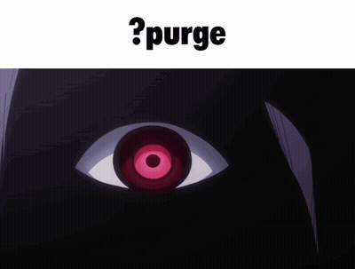 Close Up Eye Saying Purge