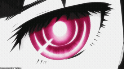 Close Up Eye With Pink Circle GIF