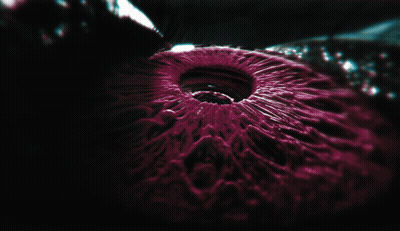 Close-Up Eye With Purple Circle GIF