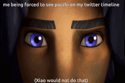 Close Up Eyes Me Being Forced To See Pacchi On My Twitter Timeline GIF
