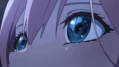 Close Up Eyes Reflecting Galaxy GIF