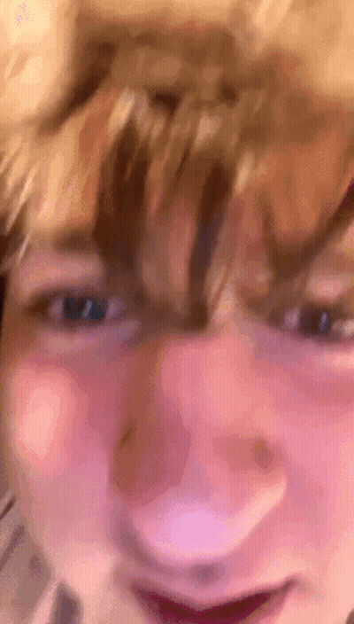 Close-Up Face Eyes Closed Mouth Open GIF