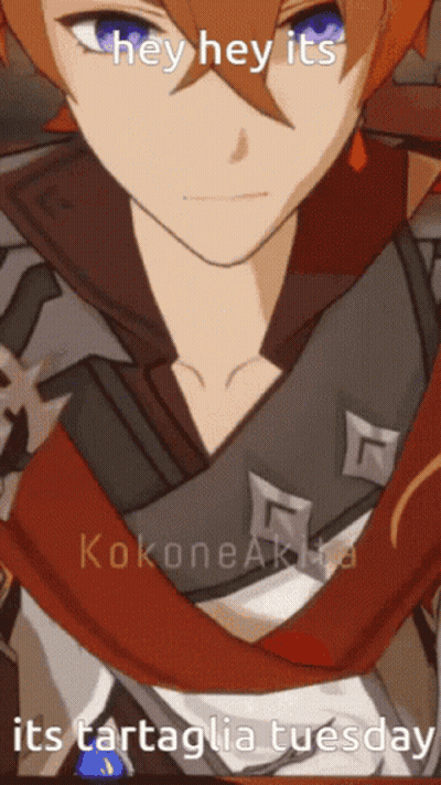Close Up Face Hey Hey Its Its Tartaglia Tuesday GIF
