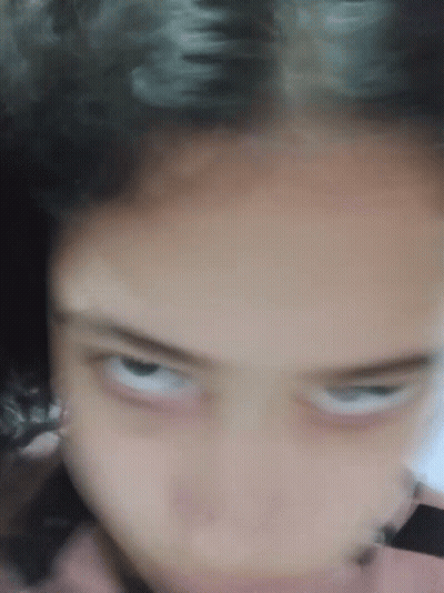 Close Up Face Looking At Camera GIF