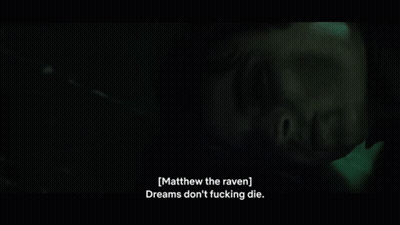 Close Up Face Matthew The Raven Dreams Don't Fucking Die GIF