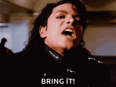 Close Up Face Saying Bring It GIF