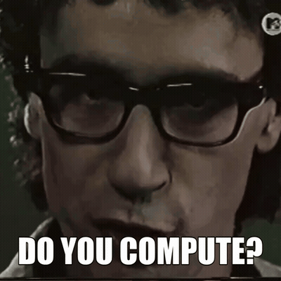 Close Up Face Saying Do You Compute GIF