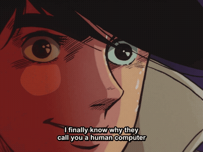 Close Up Face Saying I Finally Know Why They Call You A Human Computer GIF