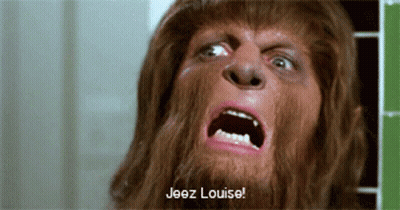 Close Up Face Saying Jeez Louise GIF