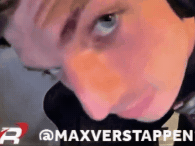 Close Up Face Saying Max Verstappen GIF