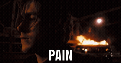 Close Up Face Saying Pain GIF