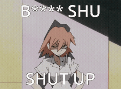 Close Up Face Saying Shut Up GIF