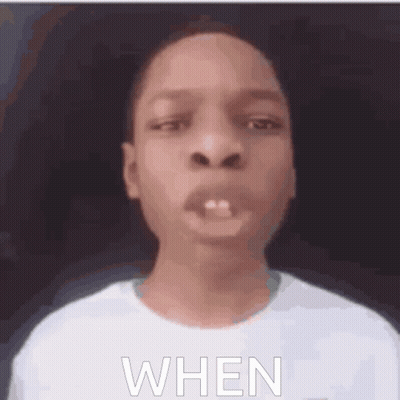 Close Up Face Saying When GIF