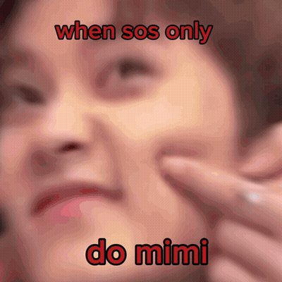 Close Up Face Saying When SOS Only Do Mimi GIF
