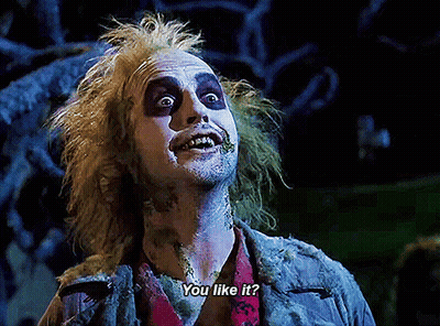 Primer plano de rostro diciendo te gusta GIF