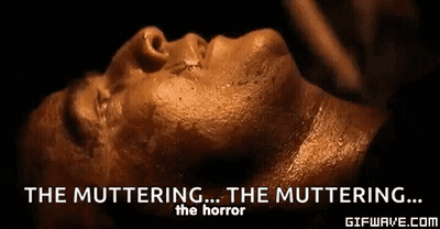 Close Up Face The Muttering The Muttering The Horror GIF
