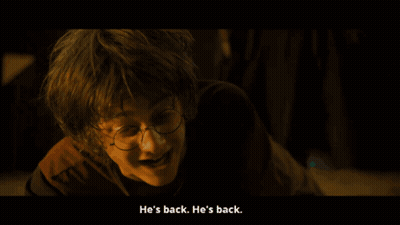 Close Up Face Voldemort's Back GIF