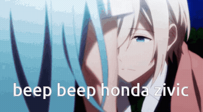 Close Up Face With Beep Beep Honda Zivic GIF