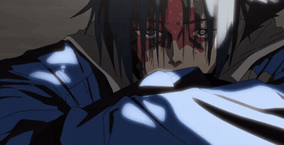 Close Up Face With Blood Coming Out Of Eyes GIF
