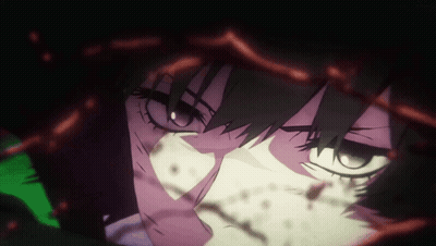 Close-Up Face With Blood From Eyes GIF