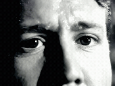 Close Up Face With CGI Watermark GIF