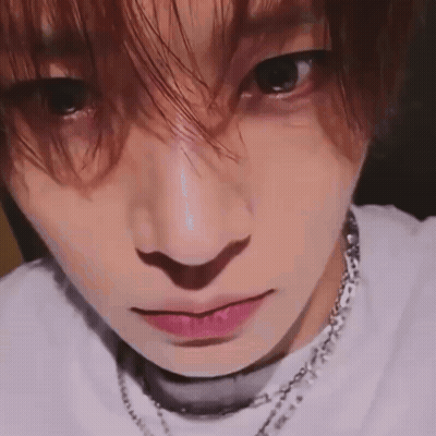 Close Up Face With Choker Necklace GIF