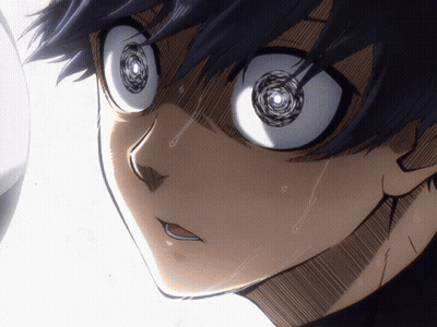 Close Up Face With Circle In Eyes GIF