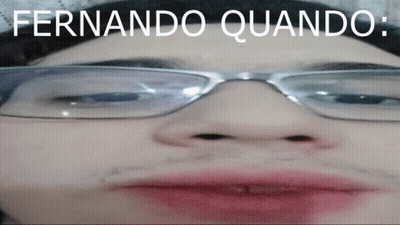 Close Up Face With Fernando Quando Above GIF
