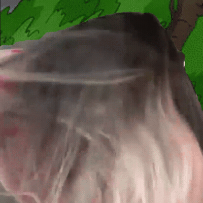 Close Up Face With Green Background